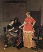 Jacob Ochtervelt Music lesson, France oil painting artist